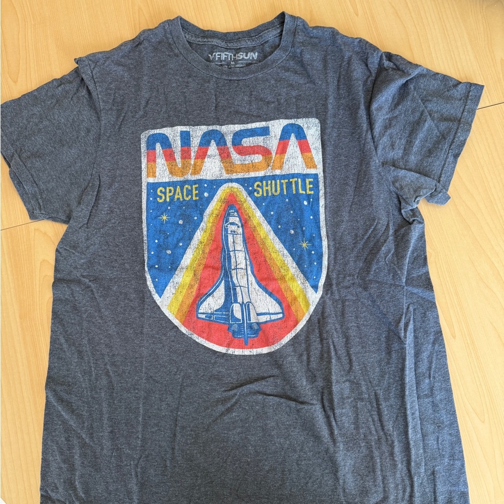 Fifth Sun NASA Space Shuttle Charcoal Tee
